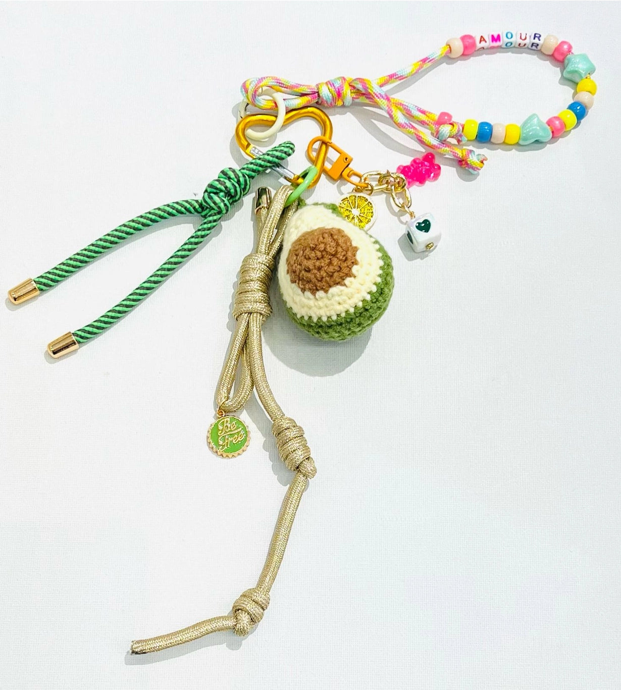 Bag charm avocado