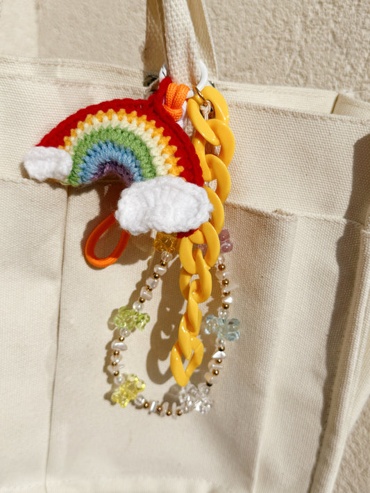 Bag charm rainbow