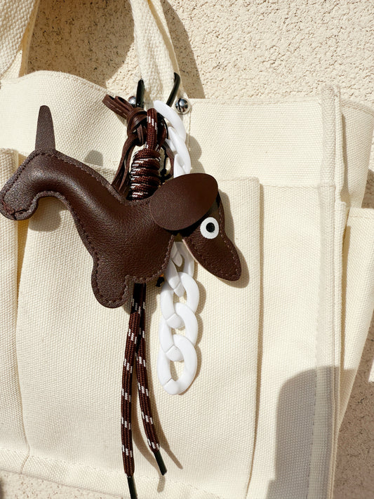 Bag charm dachshund