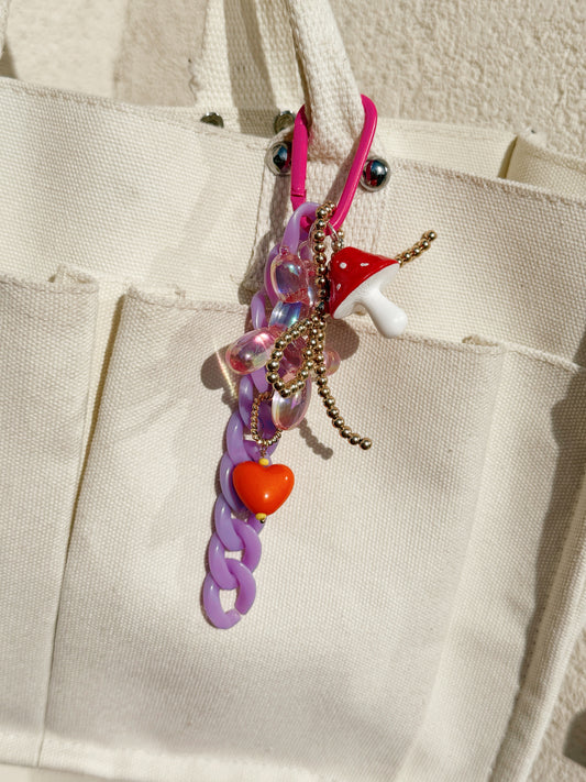 Bag charm neon