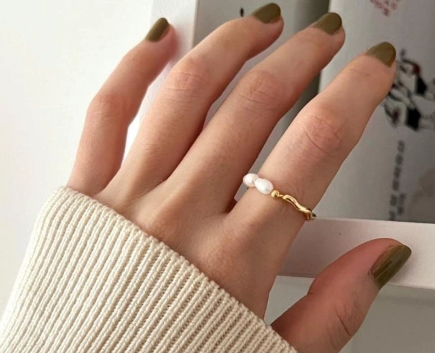 Ring Radiant pearl