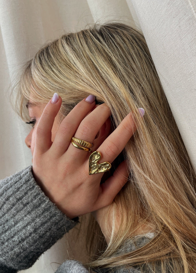 Ring Golden heart