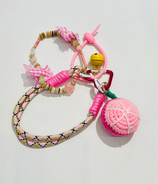 Bag charm pink